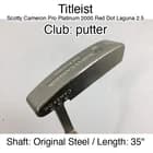Titleist Scotty Cameron Pro Platinum 2000 Red Dot Laguna 2.5 putter Putter 35" O