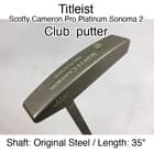 Titleist Scotty Cameron Pro Platinum Sonoma 2 putter Putter 35" Original Steel R