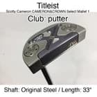 Titleist Scotty Cameron CAMERON&CROWN Select Mallet 1 putter Putter 33" Original