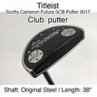 Titleist Scotty Cameron Futura 5CB Putter 2017 putter Putter 38" Original Steel