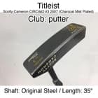 Titleist Scotty Cameron CIRCA62 #3 2007 (Charcoal Mist Plated) putter Putter 35"