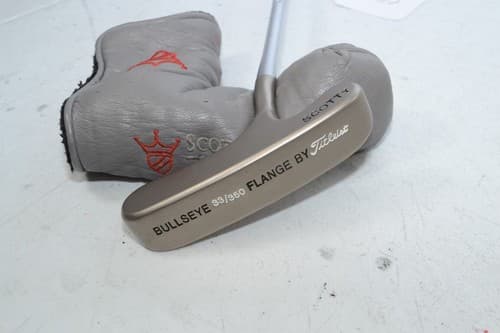 Titleist 2002 Scotty Cameron Bulls Eye Platinum Flange 35" Putter Steel #175512