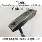 Titleist Scotty Cameron Select Newport 2 2016 putter Putter 34" Original Steel R