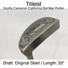 Titleist Scotty Cameron California Del Mar Putter Putter 33" Original Steel Righ