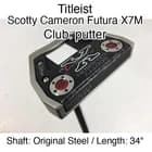Titleist Scotty Cameron Futura X7M putter Putter 34" Original Steel Right-Handed