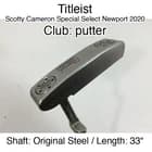 Titleist Scotty Cameron Special Select Newport 2020 putter Putter 33" Original S