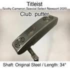 Titleist Scotty Cameron Special Select Newport 2020 putter Putter 34" Original S