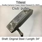 Titleist Scotty Cameron Super Select Newport 2+ 2023 putter Putter 34" Original