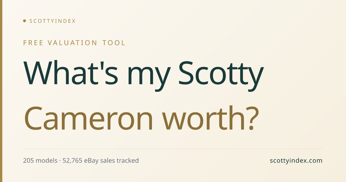 Scotty Cameron Value Guide | What's Your Putter Worth? | ScottyIndex